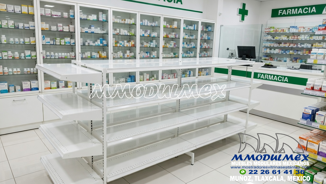 Gondola Ligera Para Farmacias 3