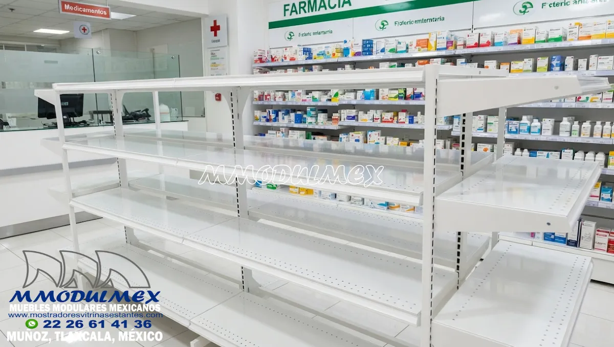 Gondola Ligera Para Farmacias 5
