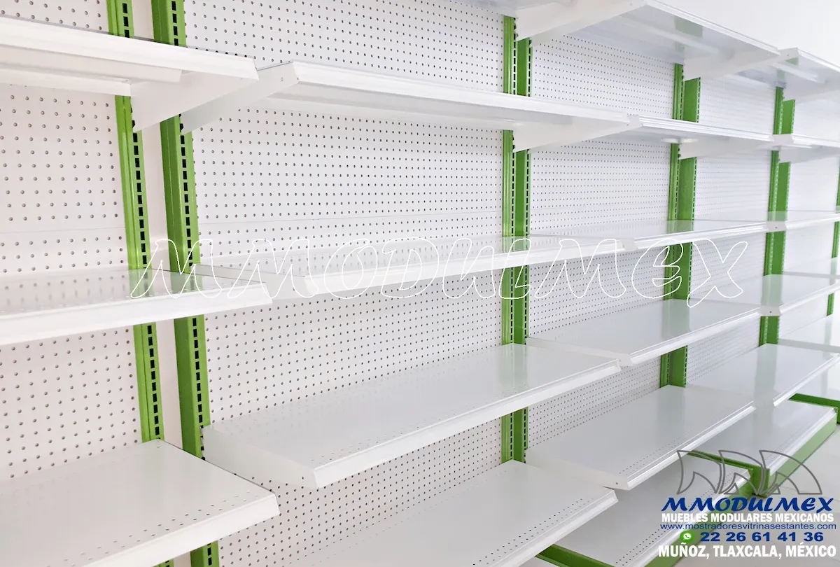 Gondolas Metalicas De Pared Verdes