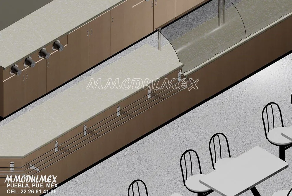 Render de mobiliario comercial Render de mobiliario comercial