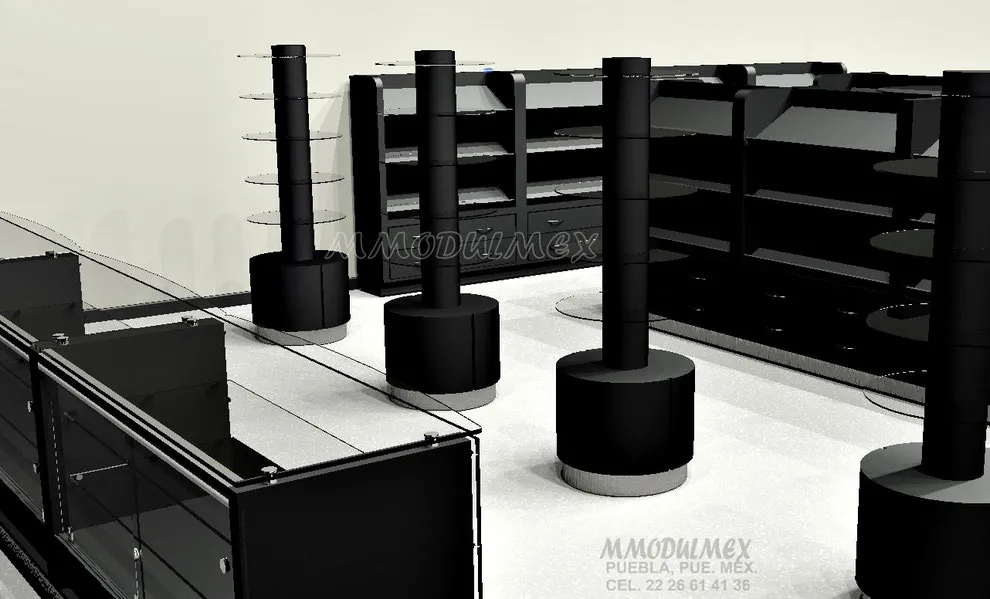 Render de módulo comercial